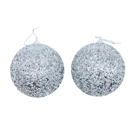 Christmas balls Glitter, Pack of 2