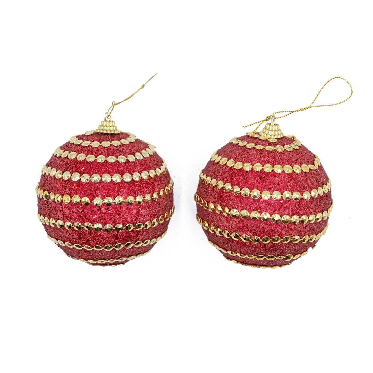 Christmas balls Red & Gold, Pack of 2