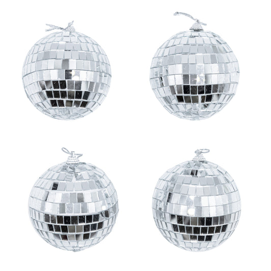 Christmas balls Silver - 4 pcs