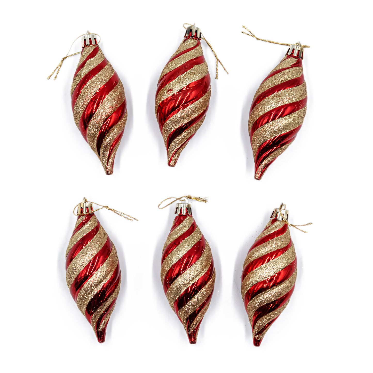 Christmas Olive Red & Gold, Pack of 6