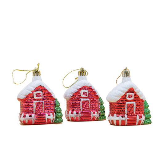 Christmas decoration house, 3pcs