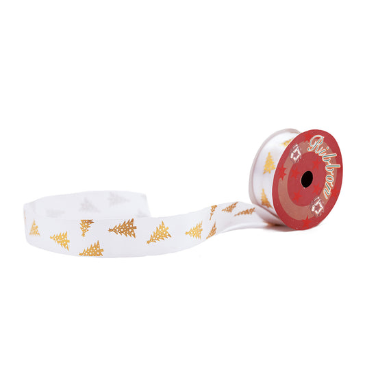 Christmas Ribbon - White