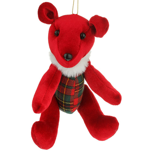 Christmas velvet bear