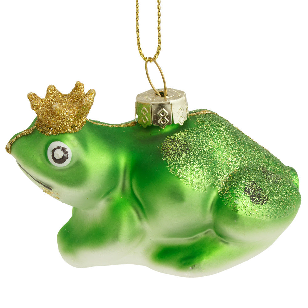 Glass christmas frog