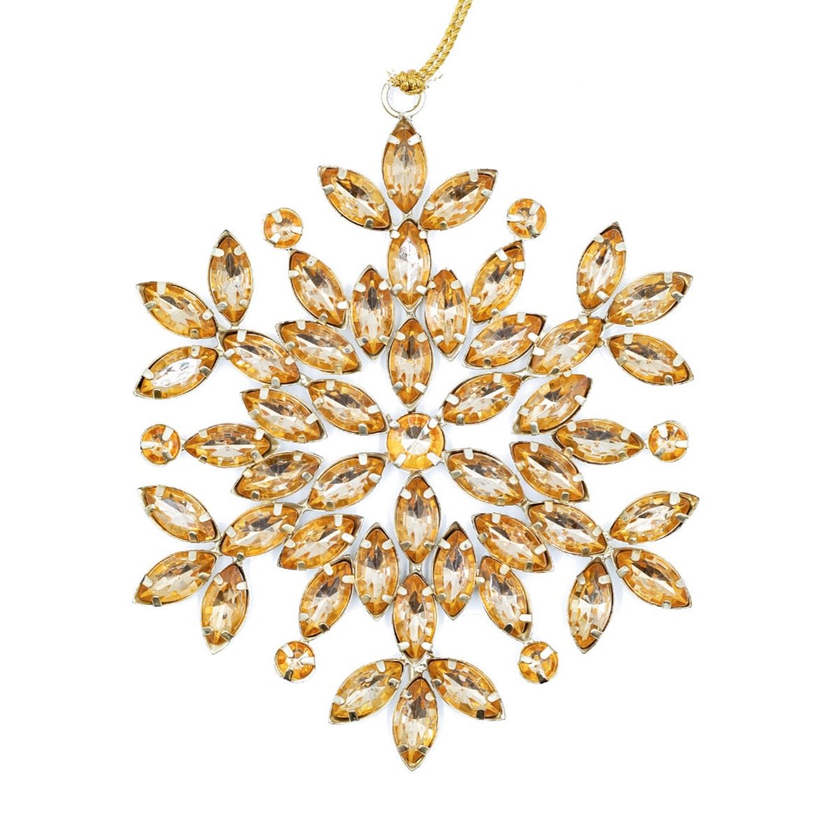 Snowflake with crystals - Pack of 3