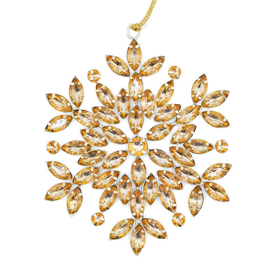 Snowflake with crystals - Pack of 3