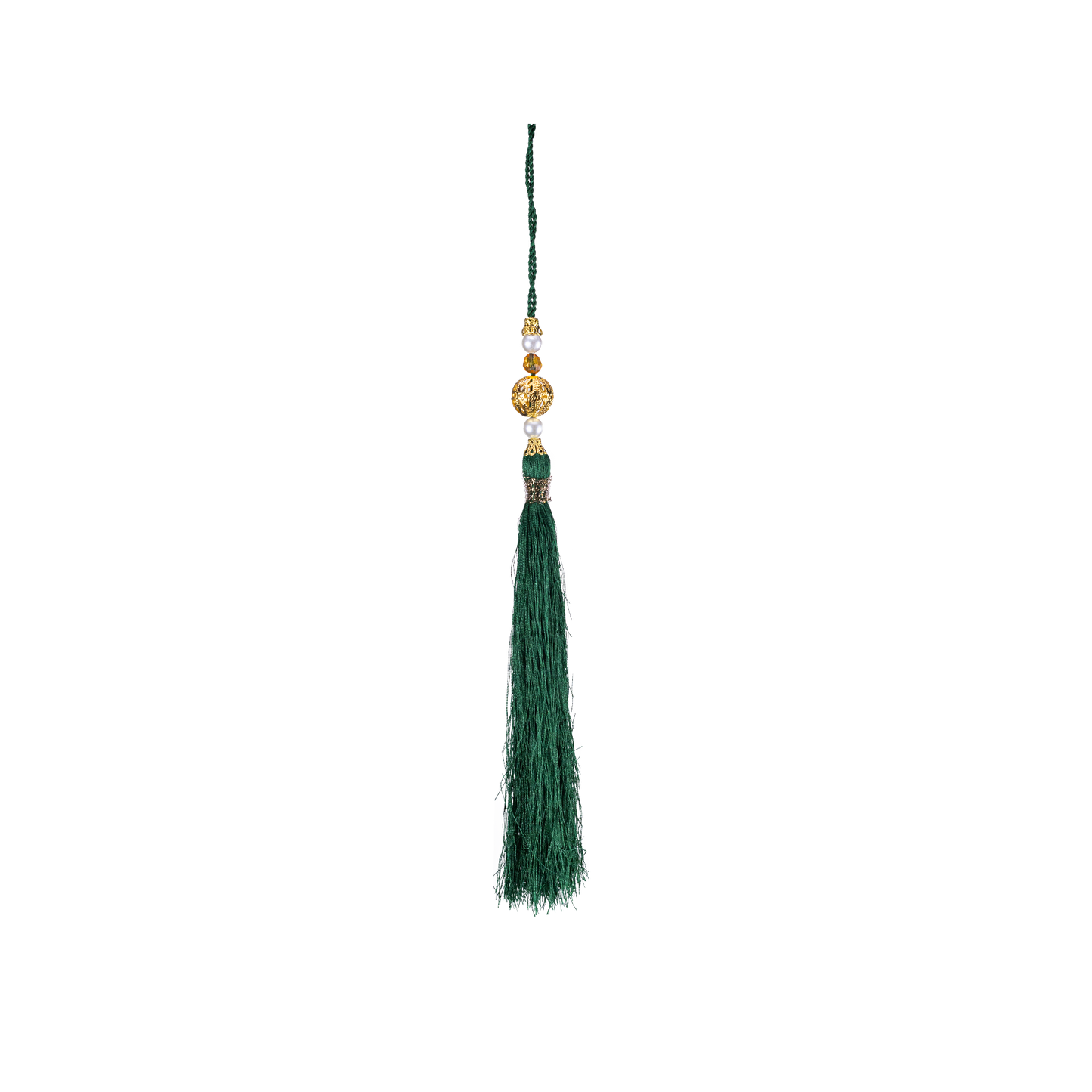 Christmas silk tassel - Green