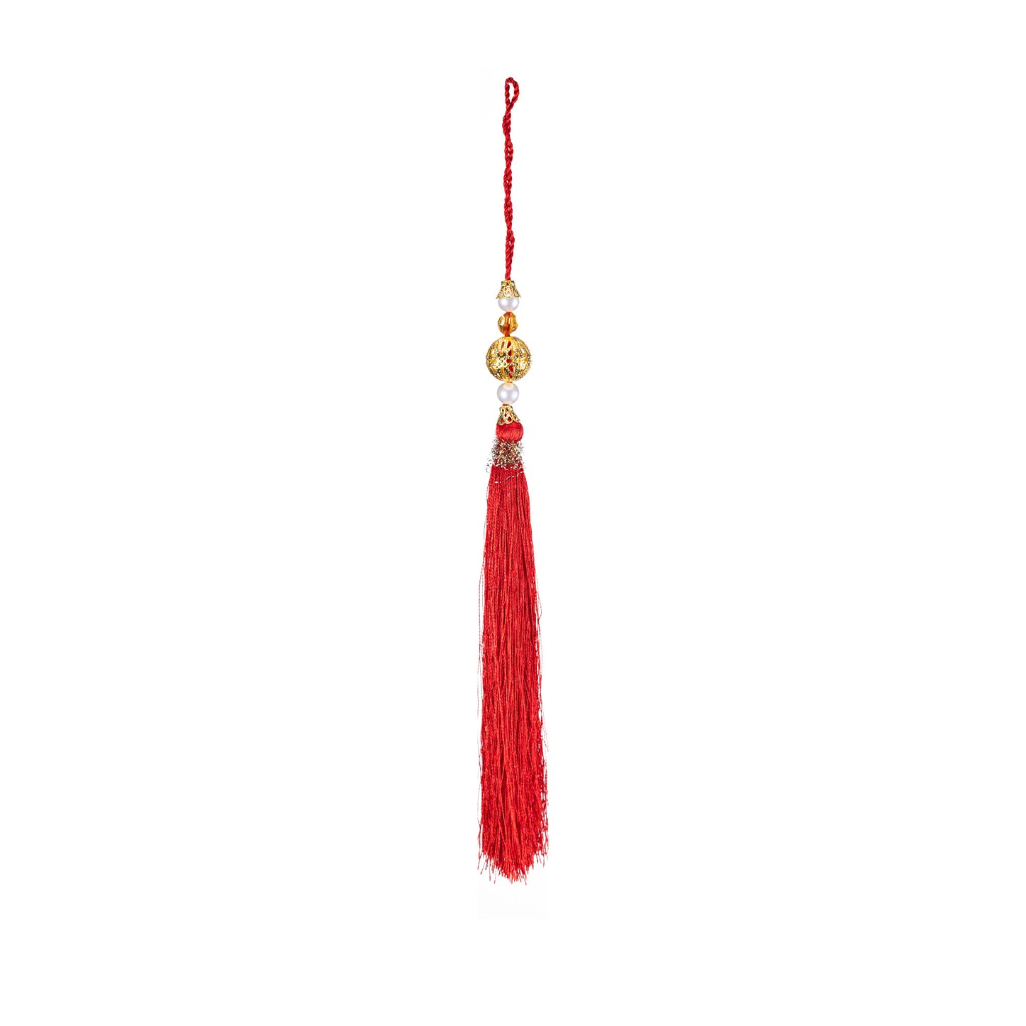 Christmas silk tassel - Red