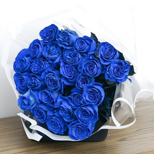Blue Roses Bouquet - Sapphire